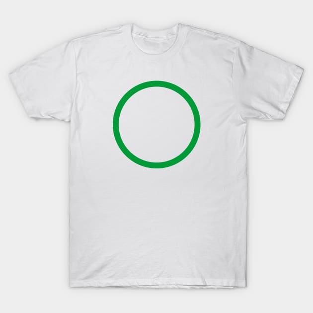 Green Circle | Mob dimple possession tee T-Shirt by PinPom